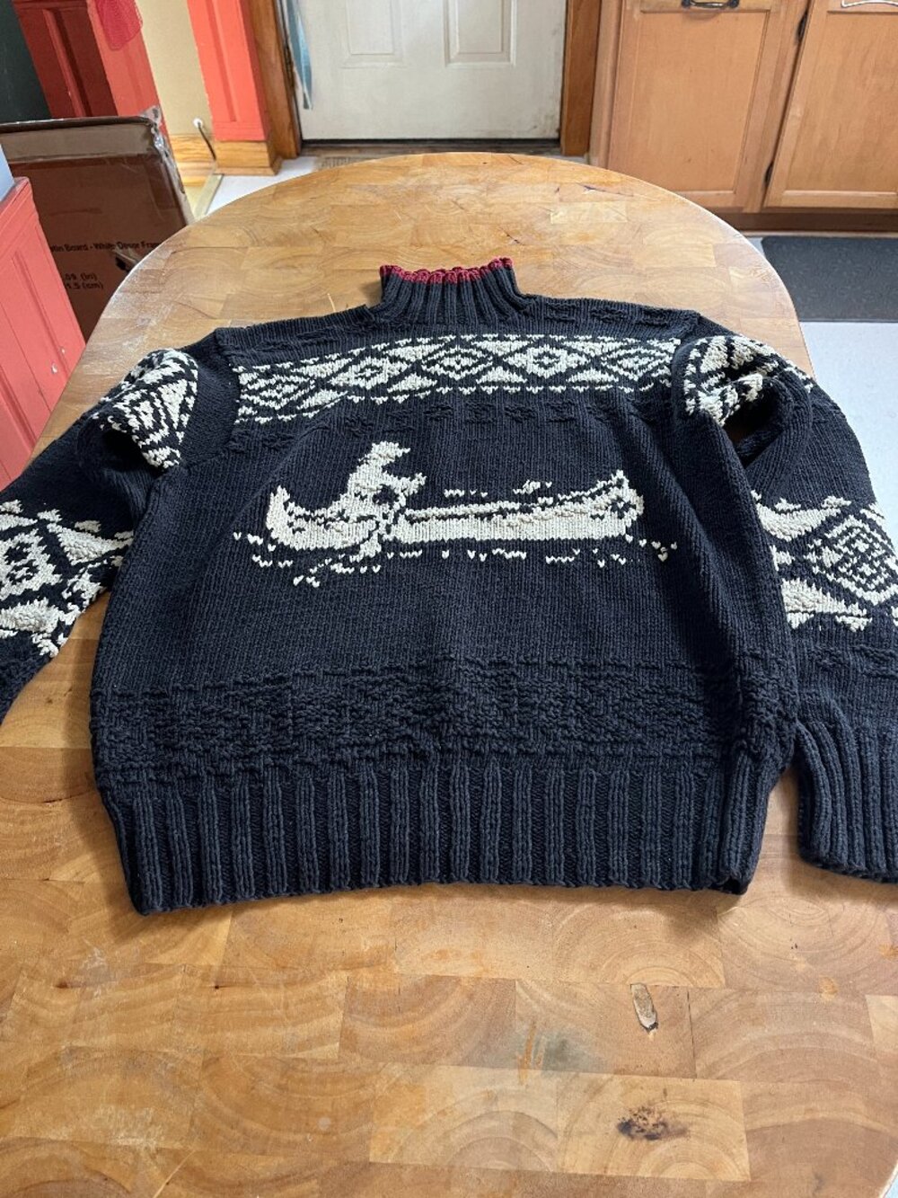 Vintage Polo Ralph Lauren Hand Knit Sweater - Picture 2 of 8